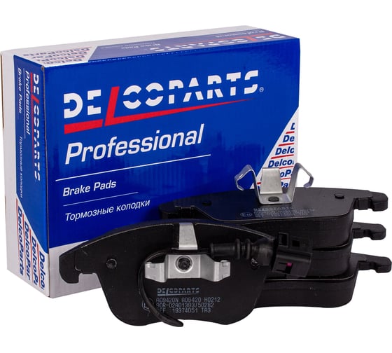 Колодки тормозные передние Delcoparts 19374051 1