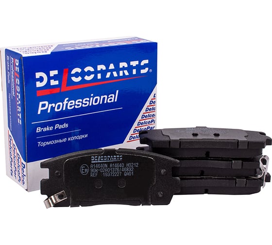 Колодки тормозные задние дисковые Delcoparts 19372227