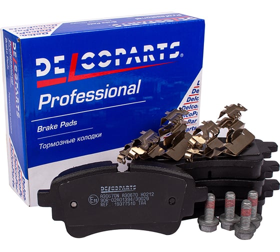 Колодки тормозные задние дисковые Delcoparts 19377510
