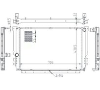 Радиатор охлаждения для а/м Газель Некст дв. EVOtech паяный А21R23.1301010-20 ТМ WONDERFUL 906217