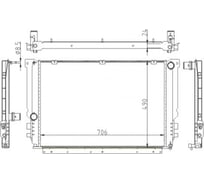 Радиатор охлаждения для а/м Газель Некст дв. EVOtech А21R23.1301010-20 ТМ WONDERFUL 906216