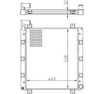 Радиатор охлаждения для а/м Газель Бизнес паяный дв. 2.8 Cummins 073-1301012П TM ТМ WONDERFUL 906170