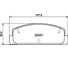 Колодки тормозные NAO задняя ось Hella 8DB 355 026-731 2