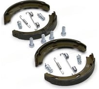 Колодки тормозные барабанные для автомобилей без пружинок MERCEDES-BENZ: 190 82-93, A-CLASS 99-04, A-CLASS 04-, B-CLASS 05-, C-CLASS 93-00, C-CLASS универсал 96-01, CLK 97-02, CLK кабрио 98-02 PATRON PSP196