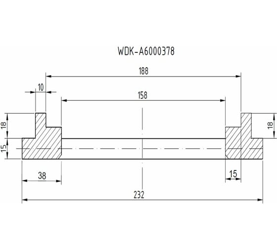 Фланец для установки колес WIEDERKRAFT WDK-A6000378