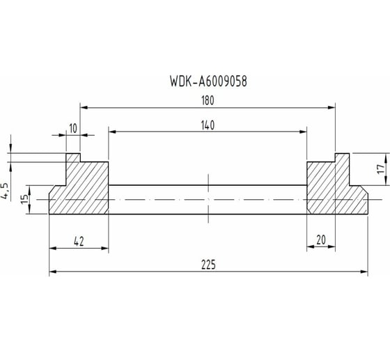 Фланец для установки колес WIEDERKRAFT WDK-A6009058