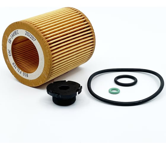 Фильтр масляный BMW 1 F20/F21, 2 F22, 3 F30/F31, 3 GT F34, 4 F32, 5 F10/F11/F18, 5 GT F07GT, X1 E84, X4 F26, Z4 E89 1.6; 2.0 бензин BIG FILTER GB-1449EC