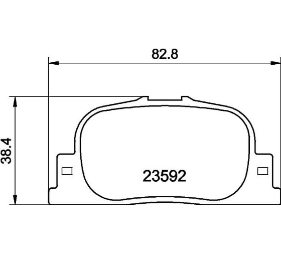 Колодки тормозные NAO задняя ось Hella 8DB 355 027-731
