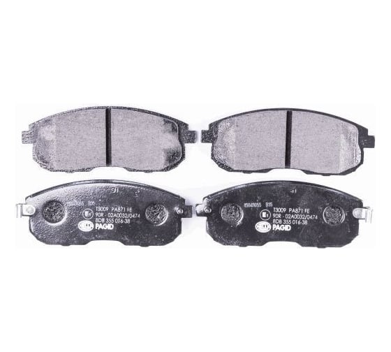 Колодки тормозные NAO передняя ось Hella 8DB 355 027-081
