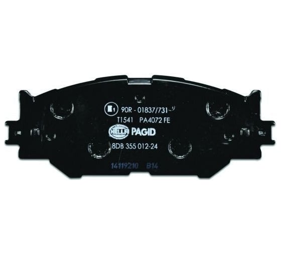 Колодки тормозные NAO передняя ось Hella 8DB 355 028-131