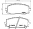 Колодки тормозные NAO передняя ось Hella 8DB 355 028-351 4