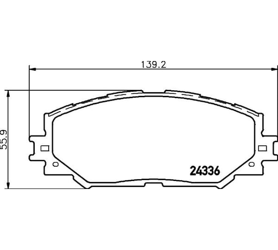 Колодки тормозные NAO передняя ось Hella 8DB 355 028-421