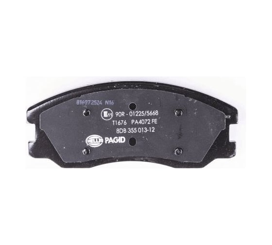 Колодки тормозные NAO передняя ось Hella 8DB 355 028-581