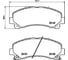 Колодки тормозные NAO передняя ось Hella 8DB 355 028-851 3