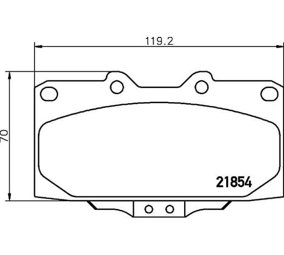 Колодки тормозные NAO передняя ось Hella 8DB 355 029-921