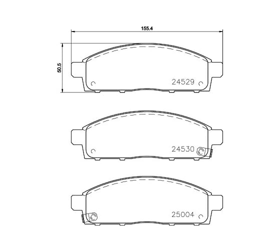 Колодки тормозные NAO передняя ось Hella 8DB 355 028-611