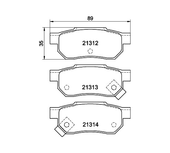 Колодки тормозные NAO задняя ось Hella 8DB 355 026-901