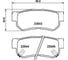 Колодки тормозные NAO задняя ось Hella 8DB 355 027-661 4