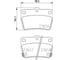 Колодки тормозные NAO задняя ось Hella 8DB 355 027-821 4