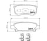 Колодки тормозные NAO задняя ось Hella 8DB 355 028-161 4