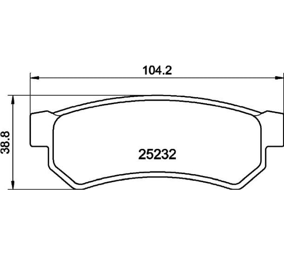 Колодки тормозные NAO задняя ось Hella 8DB 355 029-111