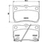 Колодки тормозные NAO задняя ось Hella 8DB 355 030-381 4