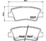 Колодки дисковые органические (NAO), задняя ось, KIA Optima 2010> Hella 8DB 355 036-541 2