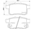 Колодки тормозные NAO задняя ось Hella 8DB 355 028-531 4