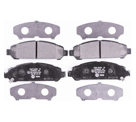 Колодки дисковые органические (NAO), передняя ось, Toyota Venza 2008-2016 Hella 8DB 355 036-941 1