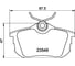 Колодки тормозные NAO задняя ось Hella 8DB 355 030-371 4