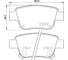 Колодки тормозные NAO задняя ось Hella 8DB 355 029-621 4