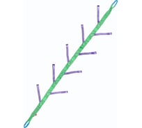 Якорь лебедочный 9 петлевой 2.5 м Tplus T014393