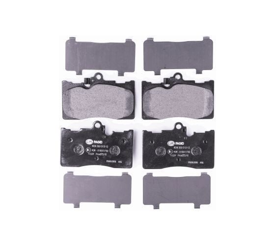 Колодки дисковые органические (NAO), передняя ось, Lexus GS 2012>, IS 2013> Hella 8DB 355 036-881