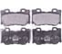 Колодки дисковые органические (NAO), задняя ось, Infinity FX 2008>, Q50,Q60,Q80 2013> Hella 8DB 355 036-721 1
