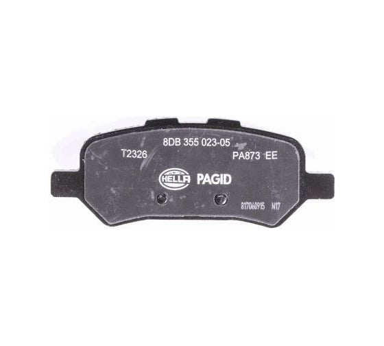 Колодки дисковые органические (NAO), задняя ось, Toyota Venza 2008-2016 Hella 8DB 355 036-951
