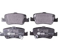 Колодки дисковые органические (NAO), задняя ось, Corolla E150, E180 2006-2019 Hella 8DB 355 036-901