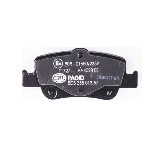 Колодки дисковые органические (NAO), задняя ось, Corolla E150, E180 2006-2019 Hella 8DB 355 036-901