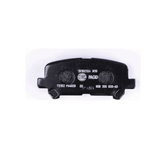 Колодки дисковые органические (NAO), задняя ось, Honda Pilot Hella 8DB 355 037-171