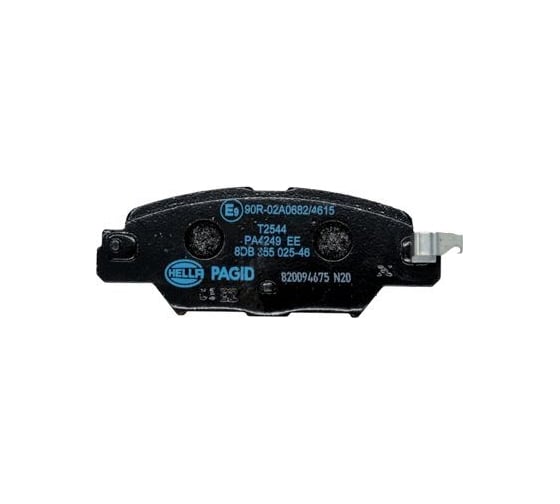 Колодки дисковые органические (NAO), задняя ось, Mazda CX-5 KE 2014>, KF 2016> Hella 8DB 355 037-101