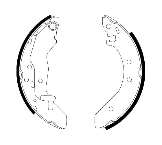 Колодки тормозные барабанные, задняя ось Hella 8DB 355 001-321