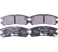 Колодки тормозные дисковые, задняя ось Hella 8DB 355 016-591