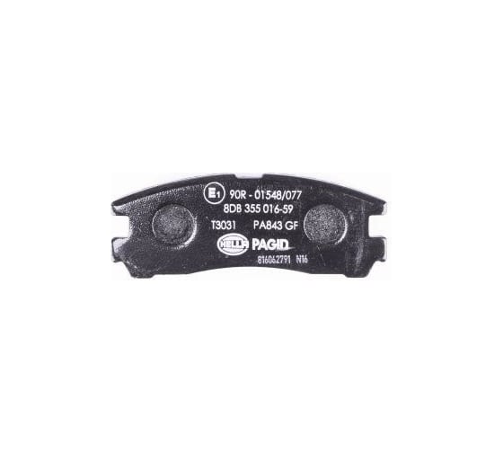 Колодки тормозные дисковые, задняя ось Hella 8DB 355 016-591