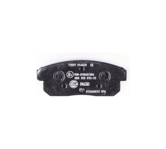 Колодки тормозные дисковые, задняя ось Hella 8DB 355 012-331
