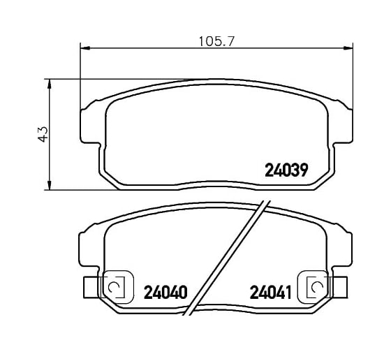 Колодки тормозные дисковые, задняя ось Hella 8DB 355 012-331