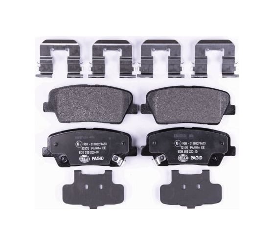 Колодки тормозные дисковые, задняя ось Hella 8DB 355 020-101