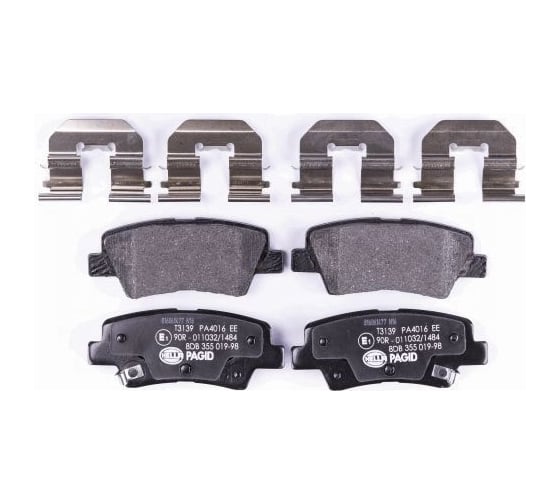 Колодки тормозные дисковые, задняя ось Hella 8DB 355 019-981 1