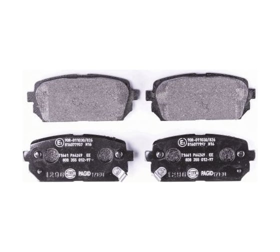 Колодки тормозные дисковые, задняя ось Hella 8DB 355 012-971 1