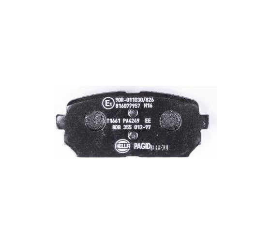 Колодки тормозные дисковые, задняя ось Hella 8DB 355 012-971