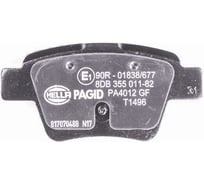 Колодки тормозные дисковые, задняя ось Hella 8DB 355 025-561