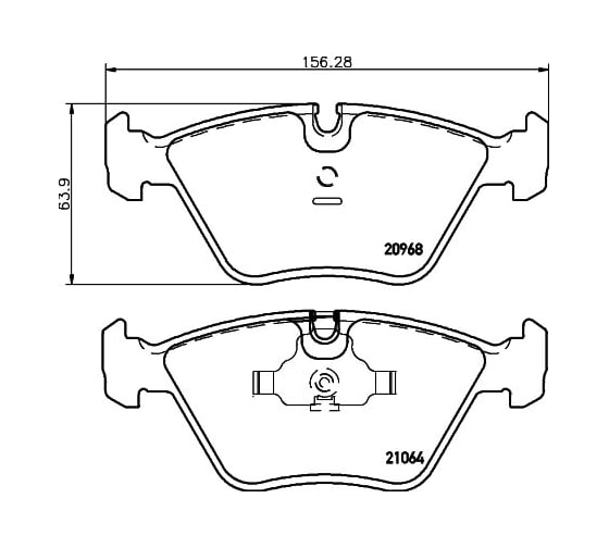 Колодки тормозные дисковые, передняя ось Hella 8DB 355 007-411